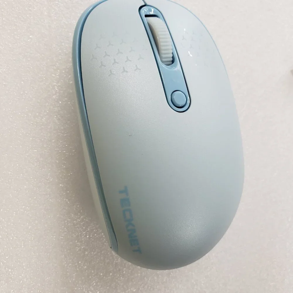 TECKNET Wireless Mouse for Laptop, 2.4GHz USB Mini Cordless Sky Blue TK-MS006
